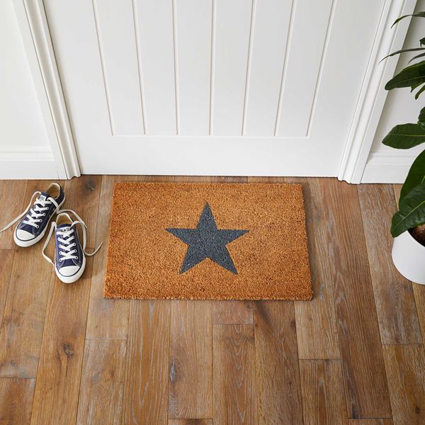 Star Coir Doormat - Natural